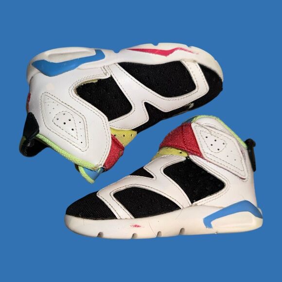 2016 Baby Air Jordan 6 Retro Little Flex 'Multi White' CT4417-103 High Top 5C - Picture 9 of 9